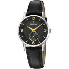 Cargar imagen en el visor de la galería, RELOJ EN CUERO PARA MUJER FESTINA RETRO F20570/4 - NEGRO
