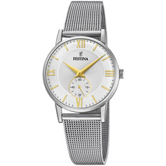 Cargar imagen en el visor de la galería, RELOJ ELEGANTE PARA MUJER FESTINA CLASSIC METAL F20572/2 - PLATEADO
