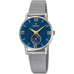 Cargar imagen en el visor de la galería, RELOJ ELEGANTE PARA MUJER FESTINA CLASSIC METAL F20572/3 - PLATEADO
