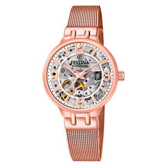 Cargar imagen en el visor de la galería, RELOJ PARA MUJER FESTINA SKELETON AUTOMATIC F20581/2 - ROSA
