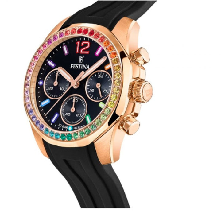 RELOJ DEPORTIVO PARA MUJER FESTINA RAINBOW F20611/3 - NEGRO