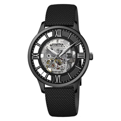 Cargar imagen en el visor de la galería, RELOJ EN CUERO PARA HOMBRE FESTINA SKELETON F20621/1 - NEGRO
