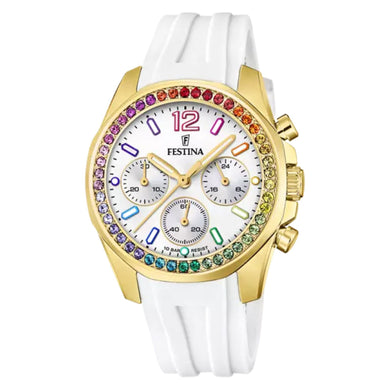 RELOJ ANÁLOGO PARA MUJER FESTINA RAINBOW F20650/2 - BLANCO