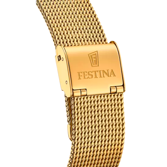 RELOJ CLASICO PARA MUJER FESTINA BOYFRIEND F20476/2 - DORADO